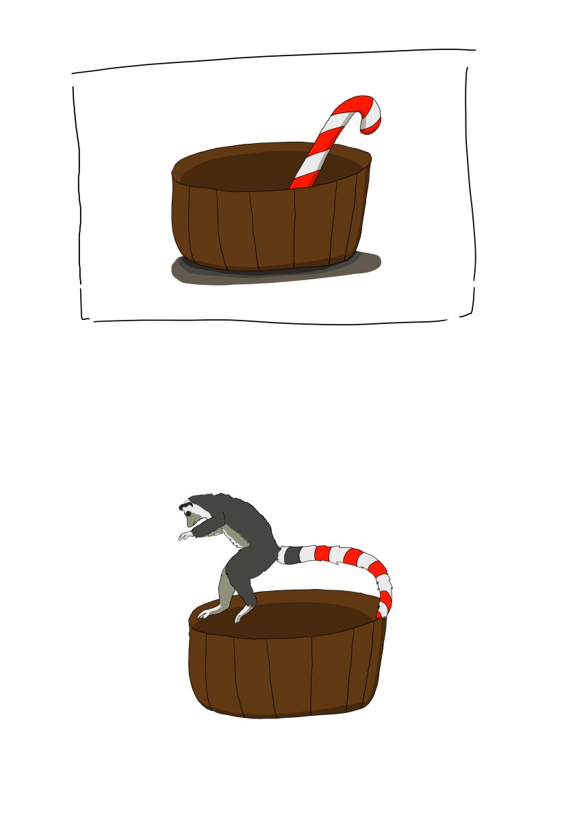candy cane lemur